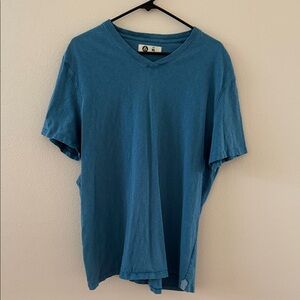American Giant Blue V-Neck Tee